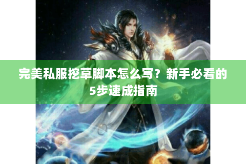 完美私服挖草脚本怎么写？新手必看的5步速成指南