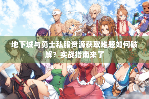 地下城与勇士私服资源获取难题如何破解？实战指南来了