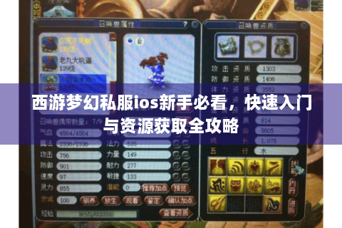 西游梦幻私服ios新手必看，快速入门与资源获取全攻略