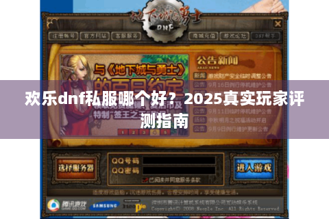 欢乐dnf私服哪个好？2025真实玩家评测指南