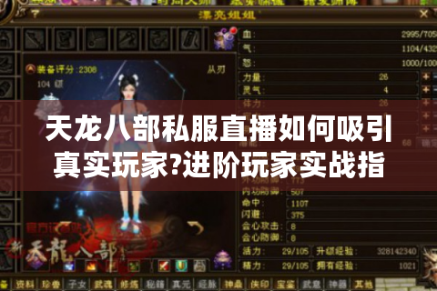 天龙八部私服直播如何吸引真实玩家?进阶玩家实战指南