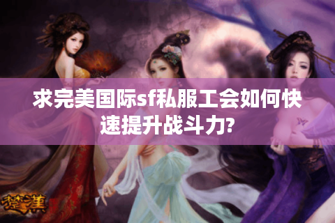 求完美国际sf私服工会如何快速提升战斗力?