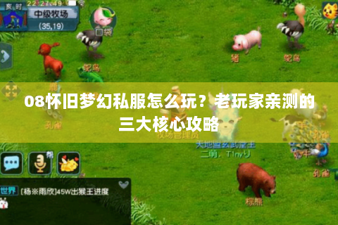 08怀旧梦幻私服怎么玩？老玩家亲测的三大核心攻略