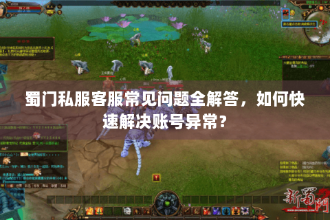 蜀门私服客服常见问题全解答，如何快速解决账号异常？