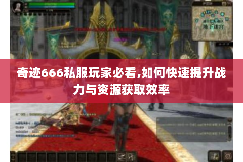 奇迹666私服玩家必看,如何快速提升战力与资源获取效率
