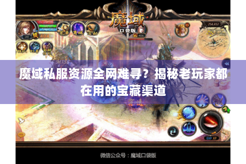 魔域私服资源全网难寻？揭秘老玩家都在用的宝藏渠道