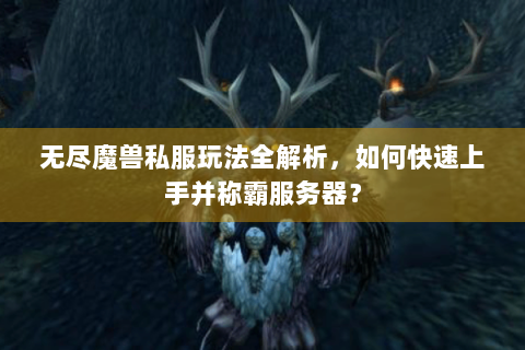 无尽魔兽私服玩法全解析，如何快速上手并称霸服务器？