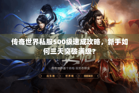 传奇世界私服500级速成攻略，新手如何三天突破满级？