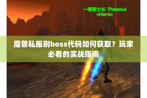 魔兽私服刷boss代码如何获取？玩家必看的实战指南