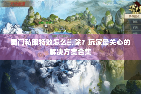 蜀门私服特效怎么删除？玩家最关心的解决方案合集