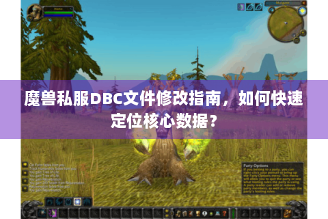 魔兽私服DBC文件修改指南，如何快速定位核心数据？