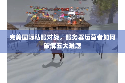 完美国际私服对战，服务器运营者如何破解五大难题