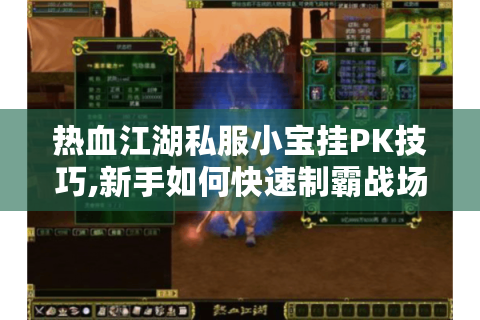 热血江湖私服小宝挂PK技巧,新手如何快速制霸战场?