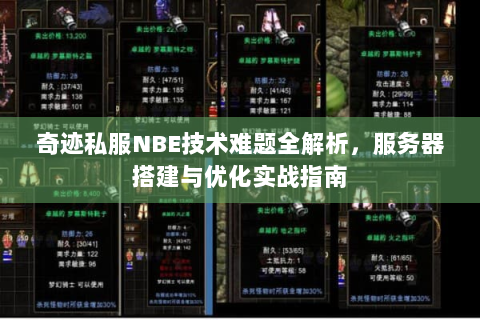 奇迹私服NBE技术难题全解析，服务器搭建与优化实战指南