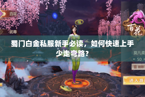 蜀门白金私服新手必读，如何快速上手少走弯路？
