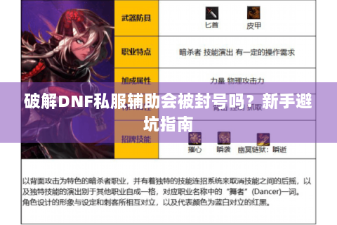 破解DNF私服辅助会被封号吗？新手避坑指南