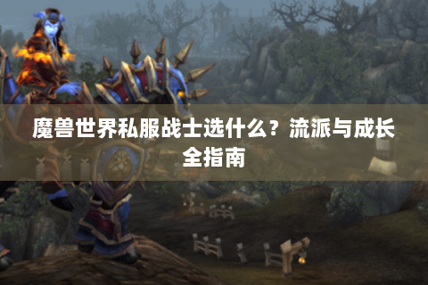 魔兽世界私服战士选什么？流派与成长全指南