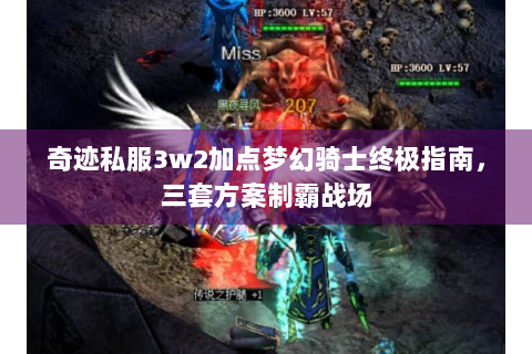 奇迹私服3w2加点梦幻骑士终极指南，三套方案制霸战场