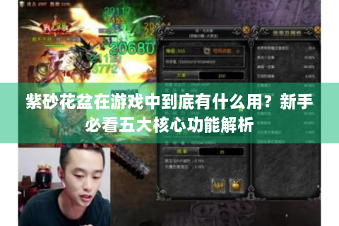 紫砂花盆在游戏中到底有什么用？新手必看五大核心功能解析