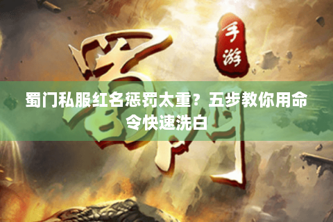 蜀门私服红名惩罚太重？五步教你用命令快速洗白