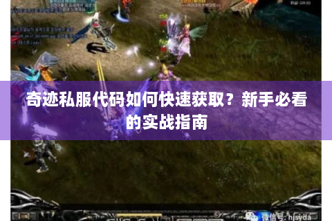 奇迹私服代码如何快速获取？新手必看的实战指南