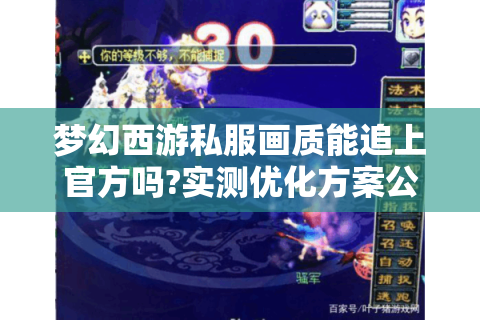 梦幻西游私服画质能追上官方吗?实测优化方案公开