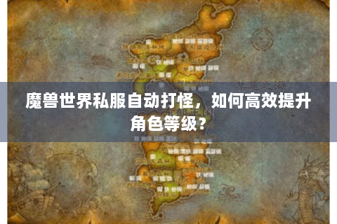 魔兽世界私服自动打怪，如何高效提升角色等级？