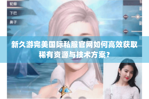 新久游完美国际私服官网如何高效获取稀有资源与技术方案？