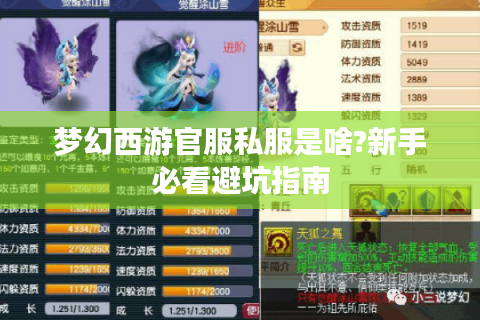 梦幻西游官服私服是啥?新手必看避坑指南