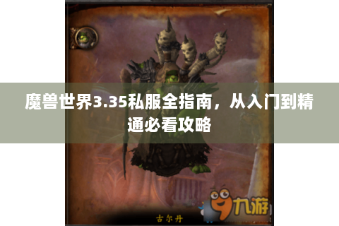魔兽世界3.35私服全指南，从入门到精通必看攻略