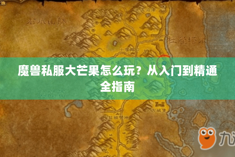 魔兽私服大芒果怎么玩？从入门到精通全指南