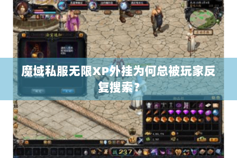 魔域私服无限XP外挂为何总被玩家反复搜索？