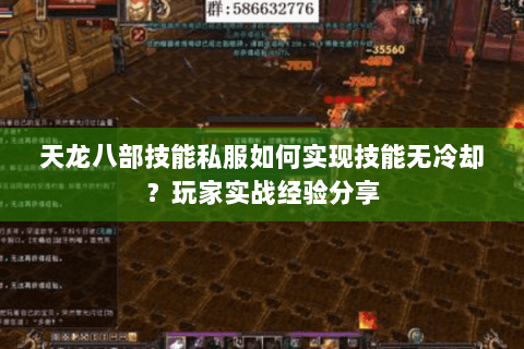 天龙八部技能私服如何实现技能无冷却？玩家实战经验分享