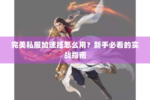完美私服加速挂怎么用？新手必看的实战指南