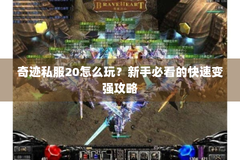 奇迹私服20怎么玩？新手必看的快速变强攻略