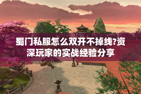 蜀门私服怎么双开不掉线?资深玩家的实战经验分享