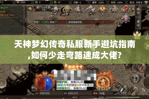 天神梦幻传奇私服新手避坑指南,如何少走弯路速成大佬?