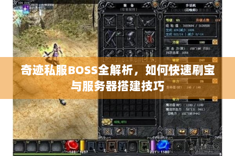 奇迹私服BOSS全解析，如何快速刷宝与服务器搭建技巧