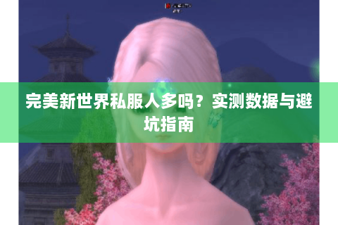 完美新世界私服人多吗？实测数据与避坑指南