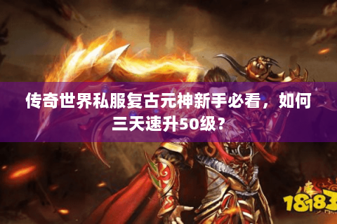 传奇世界私服复古元神新手必看，如何三天速升50级？