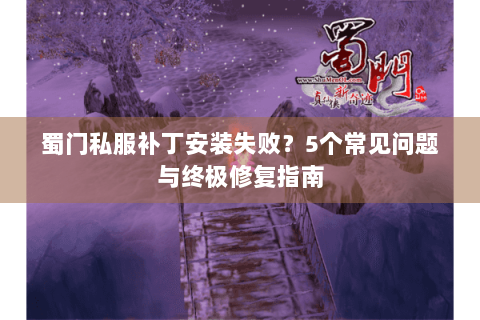 蜀门私服补丁安装失败？5个常见问题与终极修复指南