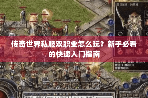 传奇世界私服双职业怎么玩？新手必看的快速入门指南