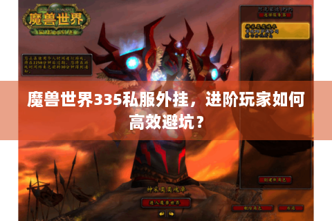 魔兽世界335私服外挂，进阶玩家如何高效避坑？