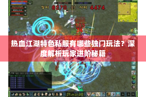 热血江湖特色私服有哪些独门玩法？深度解析玩家进阶秘籍