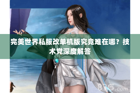 完美世界私服改单机版究竟难在哪？技术党深度解答