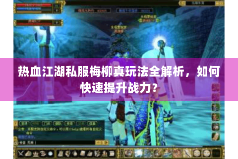 热血江湖私服梅柳真玩法全解析，如何快速提升战力？