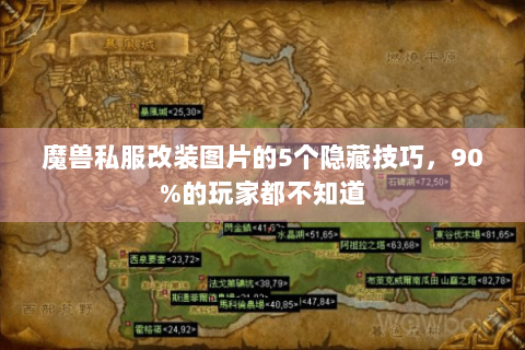 魔兽私服改装图片的5个隐藏技巧，90%的玩家都不知道