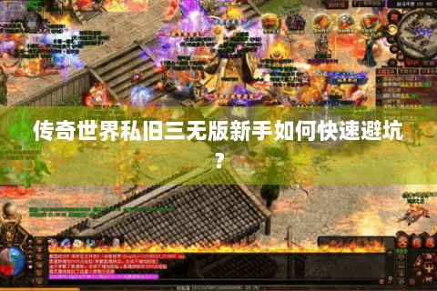 传奇世界私旧三无版新手如何快速避坑？