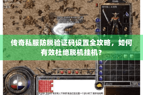 传奇私服防脱验证码设置全攻略，如何有效杜绝脱机挂机？