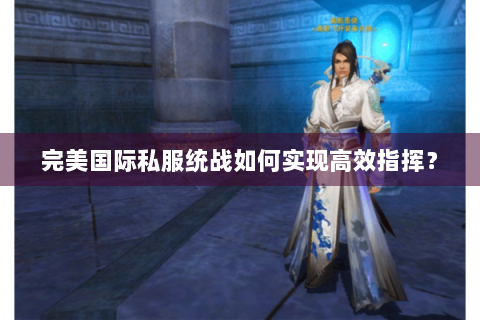完美国际私服统战如何实现高效指挥？